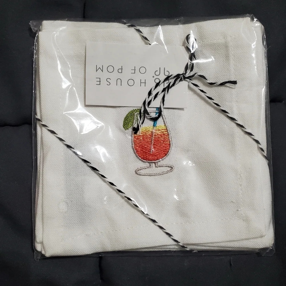 House of pom fabric napkins New